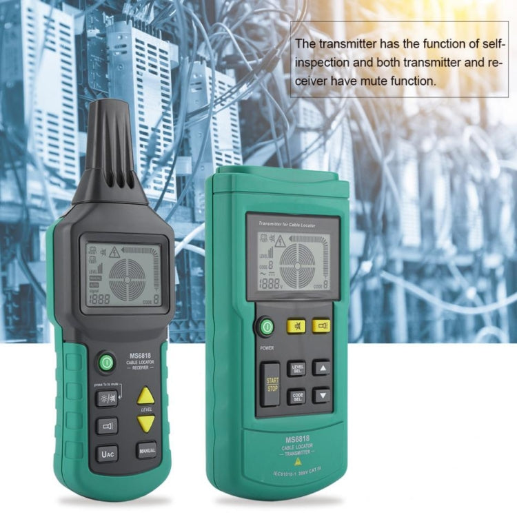 BSIDE MS6818 9V Buried Cable Finder Tracker, Measuring Range: AC / DC 12V-400V