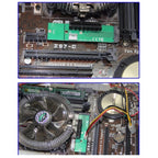 PCI-E 4X Female to NGFF M.2 M Key Male Adapter Converter Card with Power Cable