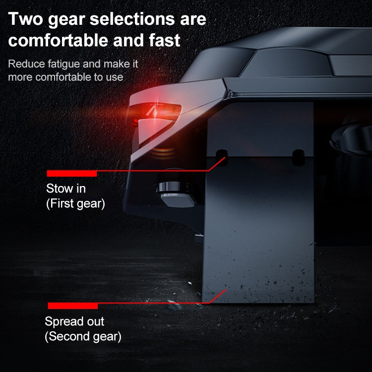 SSRQ-021S Red Light Version Flank Glowing Dual-fan Laptop Radiator Two-speed Adjustable Computer Base for Laptops Under 18 inch, Red Light Version