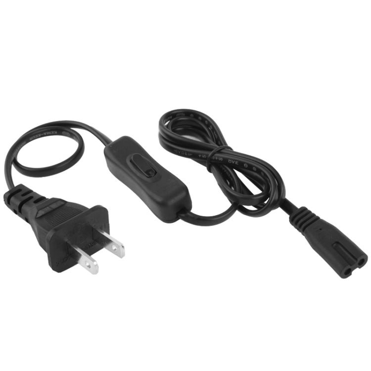 2 Prong Style US Plug AC Power Cord with 304 Switch, Length: 3m, Length: 3m