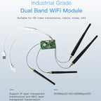 VM5G 1200Mbps 2.4GHz & 5GHz Dual Band WiFi Module with 4 Antennas, Support IP Layer / MAC Layer Transparent Transmission, Applied to Repeater / Bridge & AP & Remote Video Transmission