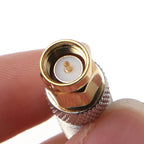 2 PCS SMA Male to F Female RF Coaxial Connector, SMA Male to F Female