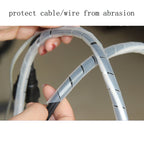 7m PE Spiral Pipes Wire Winding Organizer Tidy Tube, Nominal Diameter: 12mm, 12mm / 7m Length, 12mm  / 7m Length