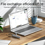V253A 5 in 1 USB to USB Multifunctional Docking Station HUB Adapter, V253A