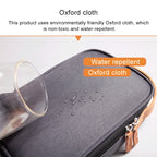 Multi-function Headphone Charger Data Cable Storage Bag, Ultra Fiber Portable Power Pack, Size: L, 16.5x6x23.5cm, L