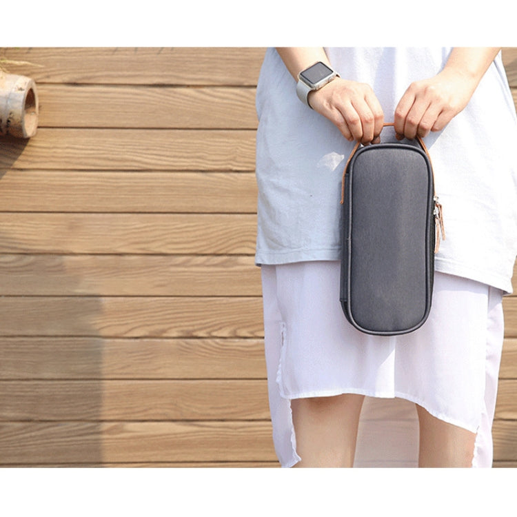 Multi-function Headphone Charger Data Cable Storage Bag, Ultra Fiber Portable Power Pack, Size: S, 11x5.5x18cm, S