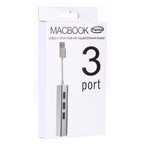 Aluminum Shell 3 USB3.0 Ports HUB + USB3.0 Gigabit Ethernet Adapter, USB 3.0 1000Mbps