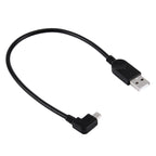 90 Degree Angle Left Mini USB to USB Data / Charging Cable, Length: 28cm, Left Angle Mini USB