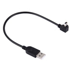 90 Degree Angle Elbow Mini USB to USB Data / Charging Cable, Length: 28cm, Elbow Angle Mini USB