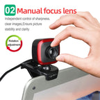 HXSJ A849 480P Adjustable 360 Degree HD Video Webcam PC Camera with Microphone