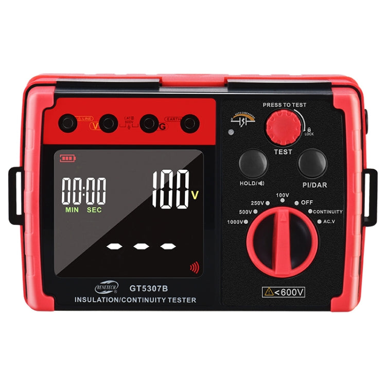 BENETECH GT5307B Professional LCD Digital Insulation Resistance Tester, GT5307B Insulation Resistance Tester