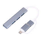 A-806 5 in 1 USB 3.0 and Type-C / USB-C to USB 3.0 HUB Adapter, A-806