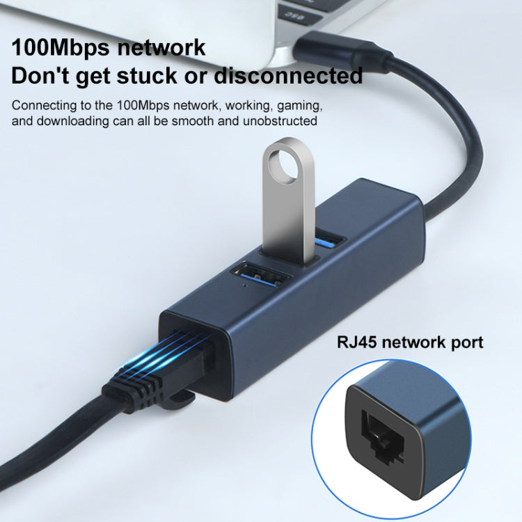RDS 6307-2 USB to USB3.0 + Triple USB2.0 4 in 1 HUB Adapter, 6307-2