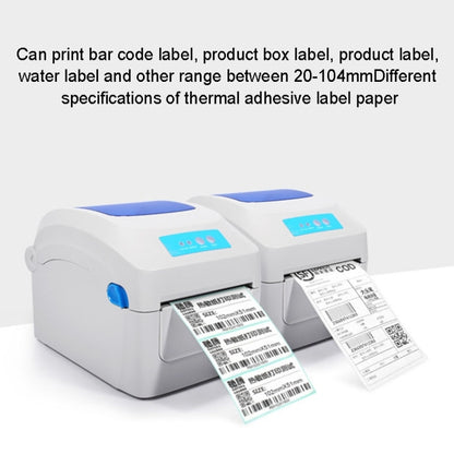 GPRINTER GP1324D Bluetooth USB Port Thermal Automatic Calibration Barcode Printer, Max Supported Thermal Paper Size: 104 x 2286mm, GP1324D (Bluetooth)