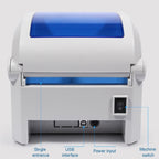 GPRINTER GP1324D Bluetooth USB Port Thermal Automatic Calibration Barcode Printer, Max Supported Thermal Paper Size: 104 x 2286mm, GP1324D (Bluetooth)