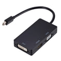 Mini DP to HDMI + DVI + VGA Rectangle Multi-function Converter, Cable Length: 28cm, Mini DP to HDMI + DVI + VGA Rectangle Black, Mini DP to HDMI + DVI + VGA, Mini DP to HDMI + DVI + VGA Rectangle White