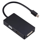 Mini DP to HDMI + DVI + VGA Rectangle Multi-function Converter, Cable Length: 28cm, Mini DP to HDMI + DVI + VGA Rectangle Black, Mini DP to HDMI + DVI + VGA, Mini DP to HDMI + DVI + VGA Rectangle White