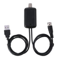 USB Connector Signal Booster Amplifier + IEC Converter Head, USB 50 Miles 25dBi