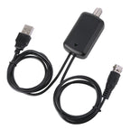USB Connector Signal Booster Amplifier + IEC Converter Head, USB 50 Miles 25dBi