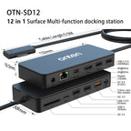 Onten SD12 For Microsoft Surface 12 in 1 Multi-function Docking Station, SD12