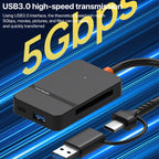 ADS-316 8 in 1 Type-C+USB Multi-function Card Reader, ADS-316