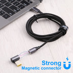 DC Plug Male to Magnetic DC Round Head Free Plug Charging Adapter for HP, DC Male to Magnetic Head