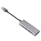 U-811 4 in 1 USB 3.0 to 3 USB 3.0 + USB-C / Type-C Ports HUB Docking Station, U-811