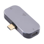 3 in 1 USB-C / Type-C Male to Dual USB-C / Type-C + 4K 60Hz HDMI Female Adapter, Dual USB-C / Type-C + HDMI