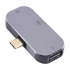 3 in 1 USB-C / Type-C Male to USB-C / Type-C Charging + USB + 4K 60Hz HDMI Female Adapter, USB-C / Type-C + USB + HDMI