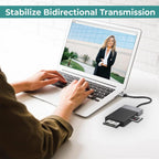 6 In 1 Multi-function Dual USB 3.0 + XQD + CF + TF + SD Card Reader, 6 In 1 (Silver), 6 In 1