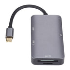 5 In 1 Dual USB 3.0 + CF + TF + SD Multi-function USB-C OTG Card Reader, 5 In 1 USB-C OTG