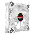 COOLMOON AS2 PWM Controlled Cooling Fan 12CM Dual-aperture Computer Water Cooling ARGB Chassis Fan, CM-AS2