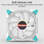 COOLMOON AS2 PWM Controlled Cooling Fan 12CM Dual-aperture Computer Water Cooling ARGB Chassis Fan, CM-AS2