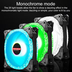 COOLMOON AS2 PWM Controlled Cooling Fan 12CM Dual-aperture Computer Water Cooling ARGB Chassis Fan, CM-AS2