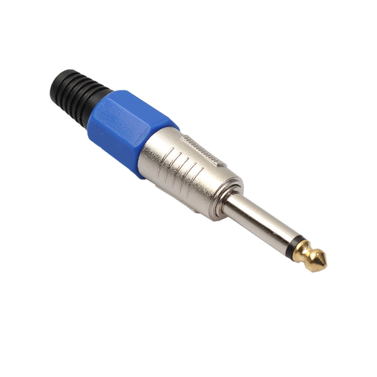 2 PCS 6.35 Gold-plating Mono Microphone Audio Plug, 2 PCS