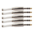 5 PCS 6.35mm Metal Audio Plug Stereo Microphone Cord Plug, 5 PCS
