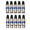 5 Pairs XLR Plug Male + Female Jack Mic Jack Plug Socket Connector, 5 Pairs
