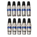 5 Pairs XLR Plug Male + Female Jack Mic Jack Plug Socket Connector, 5 Pairs