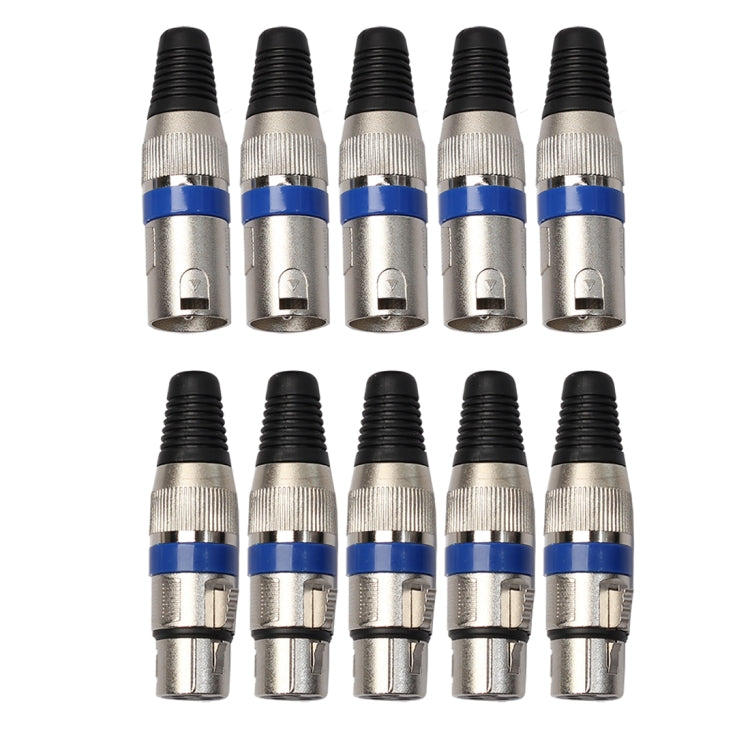5 Pairs XLR Plug Male + Female Jack Mic Jack Plug Socket Connector, 5 Pairs