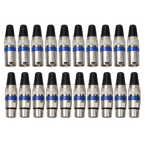 10 Pairs XLR Plug Male + Female Jack Mic Jack Plug Socket Connector, 10 Pairs
