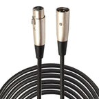 10m 3-Pin XLR Male to XLR Female MIC Shielded Cable Microphone Audio Cord, Length: 10m