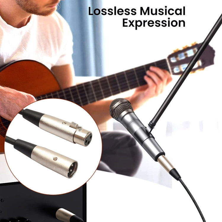 20m 3-Pin XLR Male to XLR Female MIC Shielded Cable Microphone Audio Cord, Length: 20m