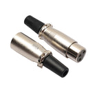5 Pairs 3 Pin XLR Plug Male + Female Jack Mic Jack Plug Socket Connector, 5 Pairs