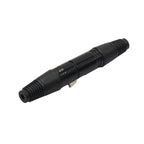 5 Pairs Black 3 Pin XLR Audio Cable Connector Male and Female, 5 Pairs