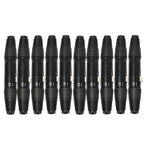 10 Pairs 3 Pin XLR Plug Male + Female Jack Mic Jack Plug Socket Connector, 10 Pairs