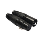 10 Pairs 3 Pin XLR Plug Male + Female Jack Mic Jack Plug Socket Connector, 10 Pairs