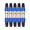 5 Pairs Metal Female Male XLR 3 Pin Jack Socket Plug Audio Connector, 5 Pairs