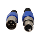 5 Pairs Metal Female Male XLR 3 Pin Jack Socket Plug Audio Connector, 5 Pairs