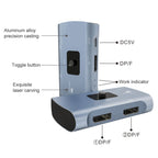 Z57 DP Female x 2 to USB-C / Type-C + DP Female Two Way DP Switcher, Z57