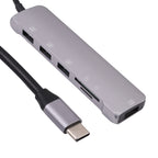 6 In 1 Multi-function Type-C / USB-C Adapter Docking Station